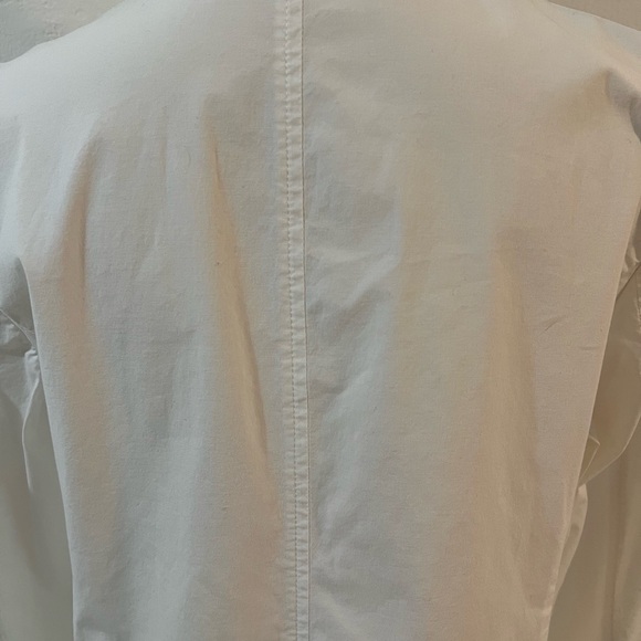 EUC Eileen Fisher White Notch Collar Jacket Sz M - Picture 6 of 8